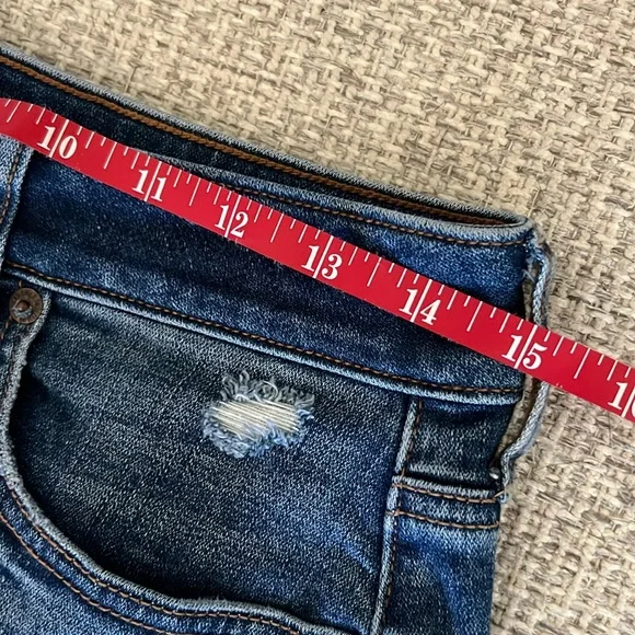 AMERICAN EAGLE Distressed Denim Mini Skirt - Picture 4 of 7
